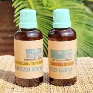 Extratos de Reishi (Ganoderma lucidum) e Juba de leão (Hericium erinaceus)