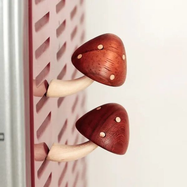 Natureza Sana - Cogumelos de madeira com imã para decoração