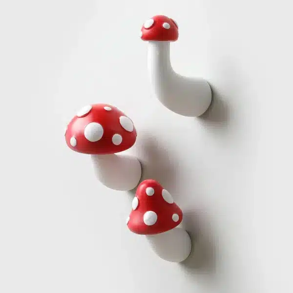 Natureza Sana - Cogumelos de madeira - Vermelhos com pontos brancos