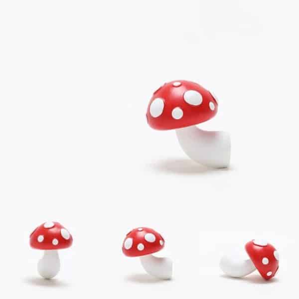 Natureza Sana - Cogumelos de madeira - Vermelhos com pontos brancos
